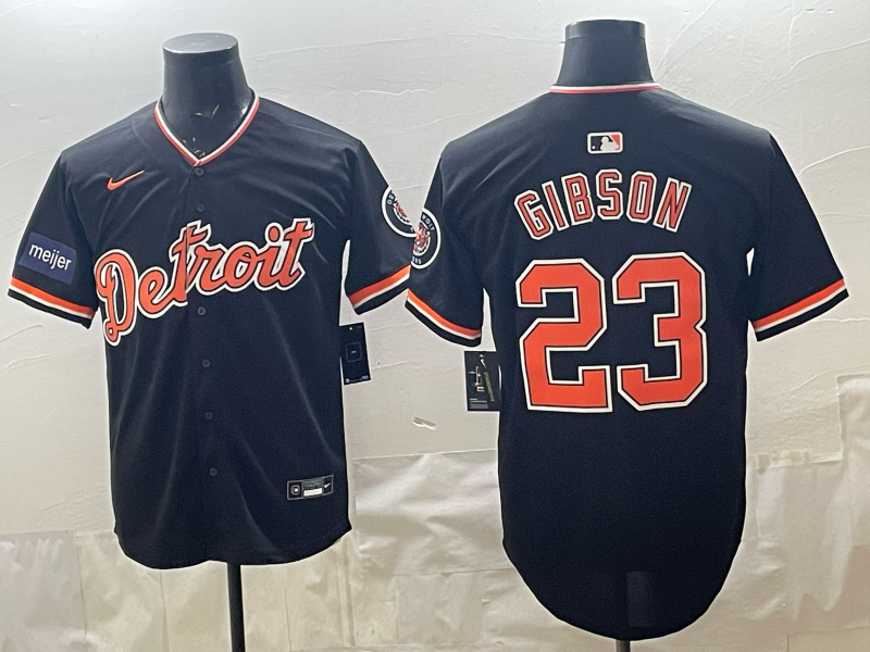Men Detroit Tigers #23 Gibson black Nike 2026 MLB Jersey 0409011->->MLB Jersey